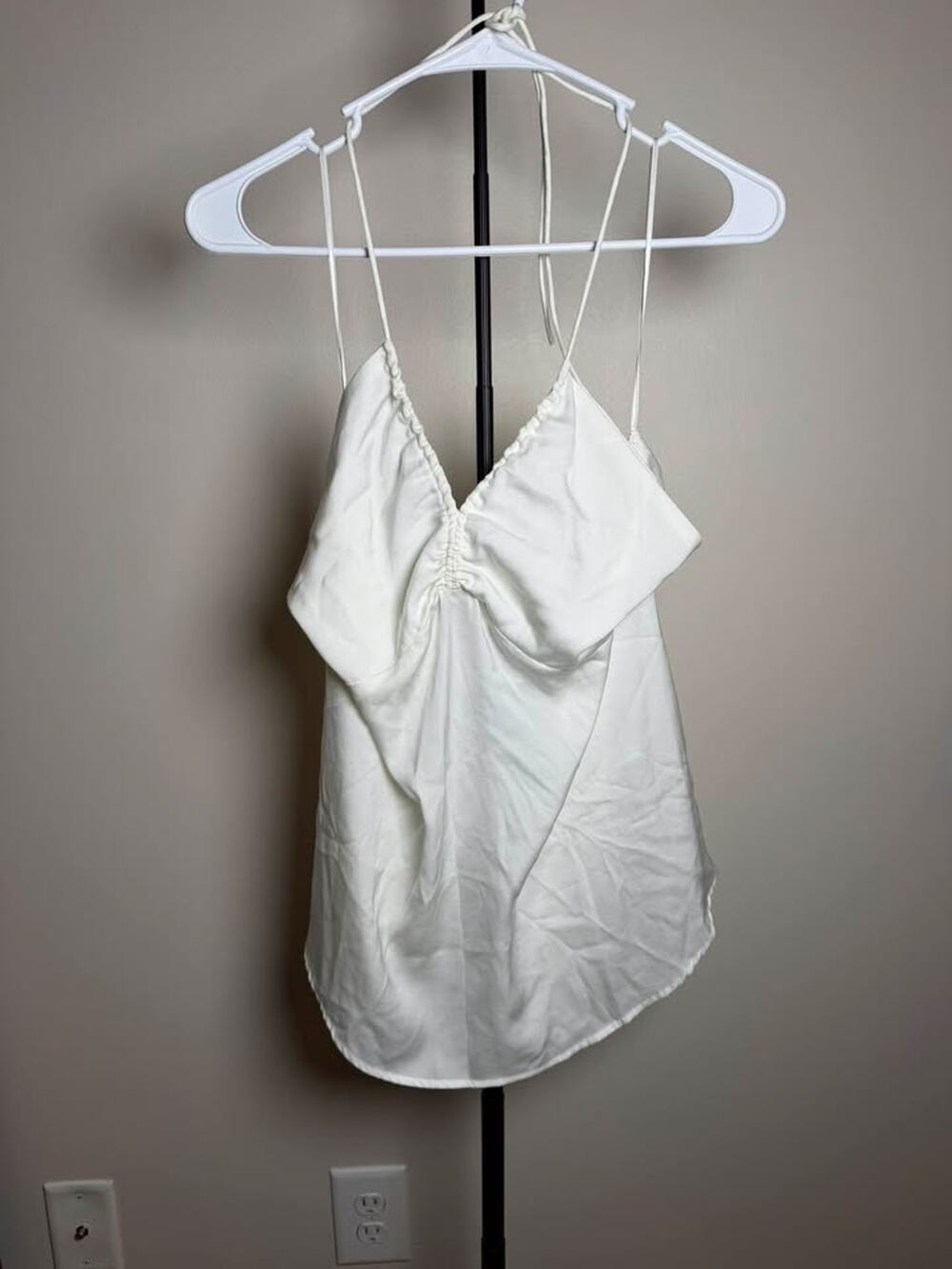 NWT Banana Republic White Halter Top Size Large
